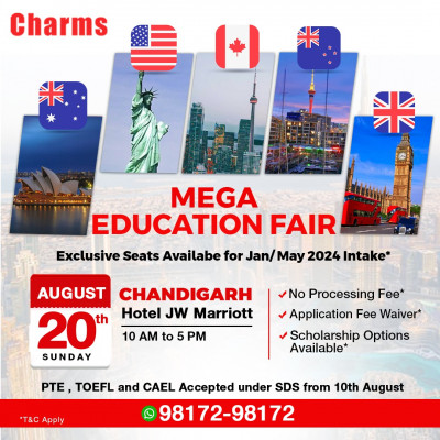 Study In Canada, Aus, New Zealand, USA, UK, Europe Education Fair & Visa Workshop - Chandigarh